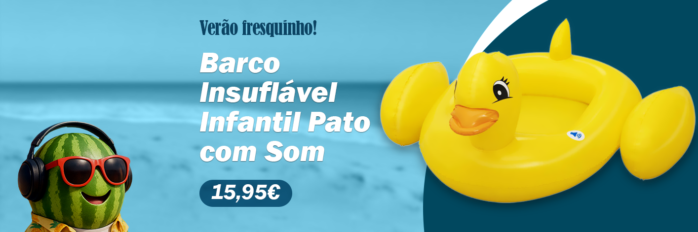 Barco InsuflÃ¡vel Infantil Pato com Som